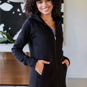 Women's Black Hooded Jacket